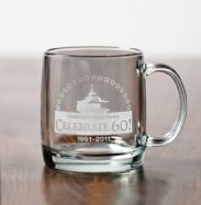 Celebrate 60!Commemorative Glass Mug: Click to Enlarge
